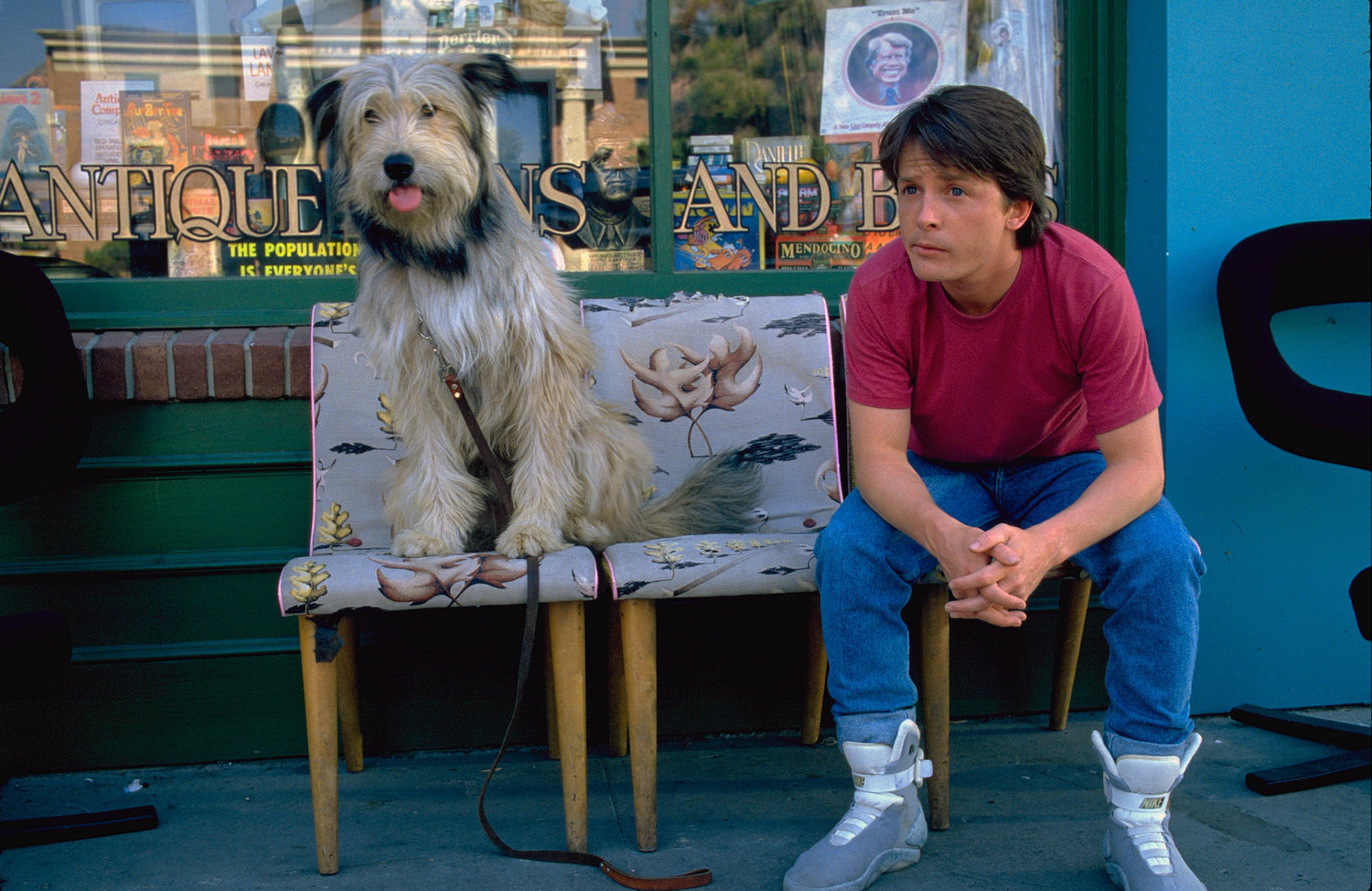 Marty and dog.