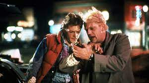 Doc Brown and McFly final scene.