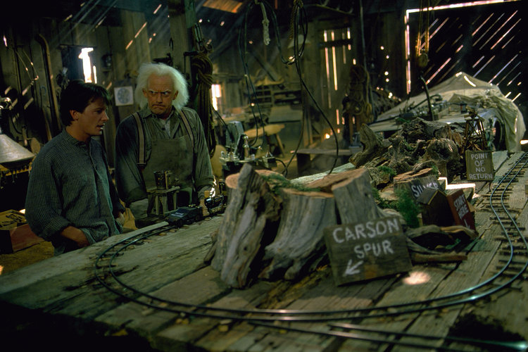 Marty and Doc Brown planning.